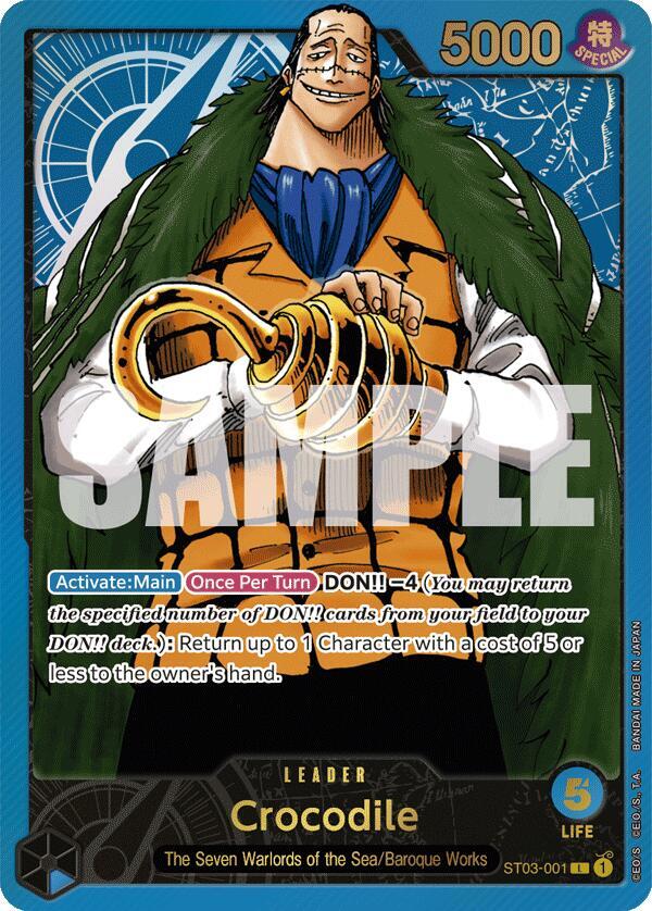 Crocodile (Premium Card Collection -Leader Collection-) (ST03-001) [One Piece Promotion Cards]
