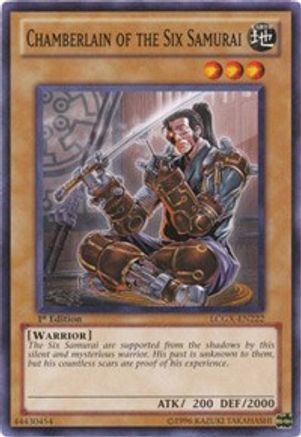 Chamberlain of the Six Samurai (LCGX-EN222) - Legendary Collection 2 1st Edition