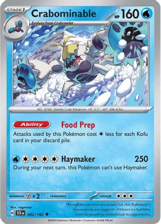 Crabominable 042/142  SV07 Stellar Crown - Uncommon