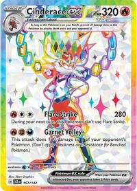Cinderace ex - 157/142 (157/142) [SV07: Stellar Crown]