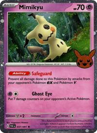Mimikyu - 037/091 (Cosmos Holo) (037/091) [Trick or Trade BOOster Bundle 2024]