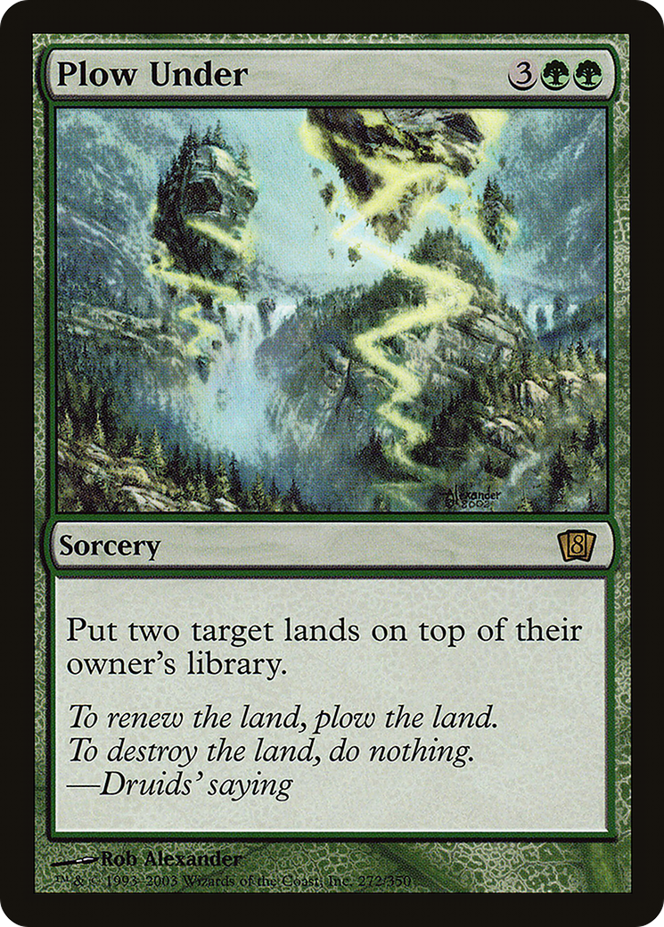 Plow Under (8ED-272★) - 8th Edition Foil
