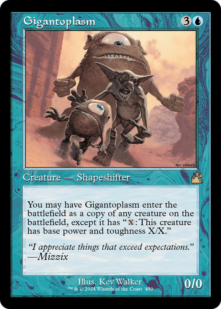 Gigantoplasm (Retro Frame) (RVR-450) - Ravnica Remastered Foil
