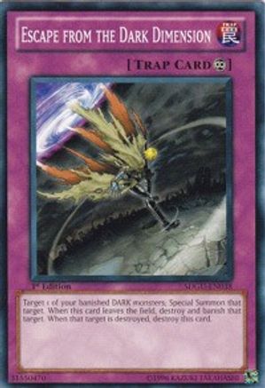 Escape from the Dark Dimension (SDGU-EN038) - Structure Deck: Gates of the Underworld 1st Edition
