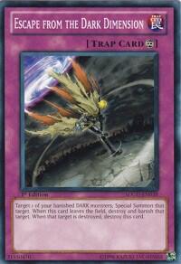 Escape from the Dark Dimension (SDGU-EN038) [Structure Deck: Gates of the Underworld]