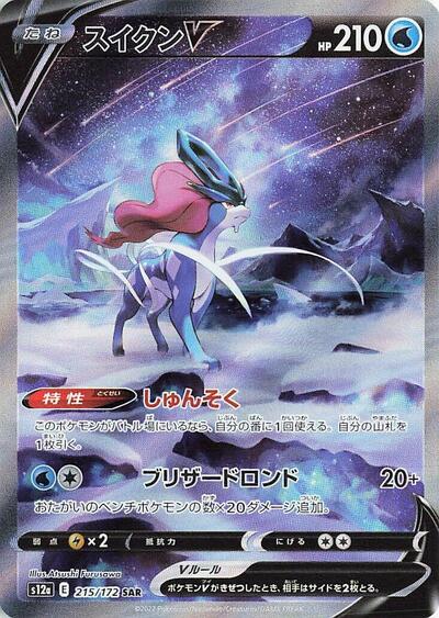 Suicune V - 215/172 (215/172) [S12a: VSTAR Universe]