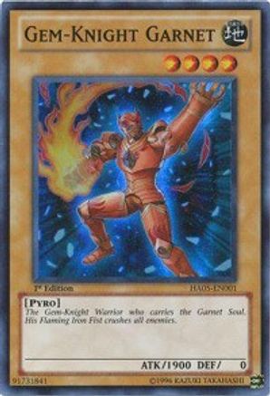 Gem-Knight Garnet (HA05-EN001) - Hidden Arsenal 5: Steelswarm Invasion 1st Edition