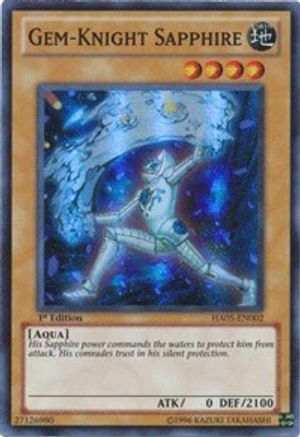 Gem-Knight Sapphire (HA05-EN002) - Hidden Arsenal 5: Steelswarm Invasion 1st Edition