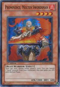 Prominence, Molten Swordsman (HA05-EN010) [Hidden Arsenal 5: Steelswarm Invasion]