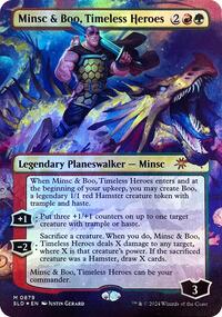 Minsc & Boo, Timeless Heroes (Rainbow Foil) (879) [Secret Lair Drop Series]
