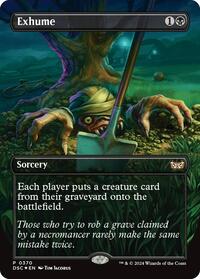 Exhume (Borderless) (370) [Commander: Duskmourn: House of Horror]
