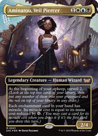 Aminatou, Veil Piercer (Borderless) (1) [Commander: Duskmourn: House of Horror]