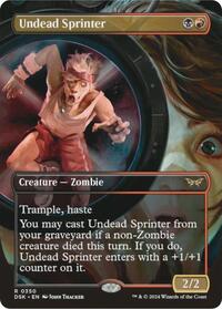 Undead Sprinter (Borderless) (350) [Duskmourn: House of Horror]