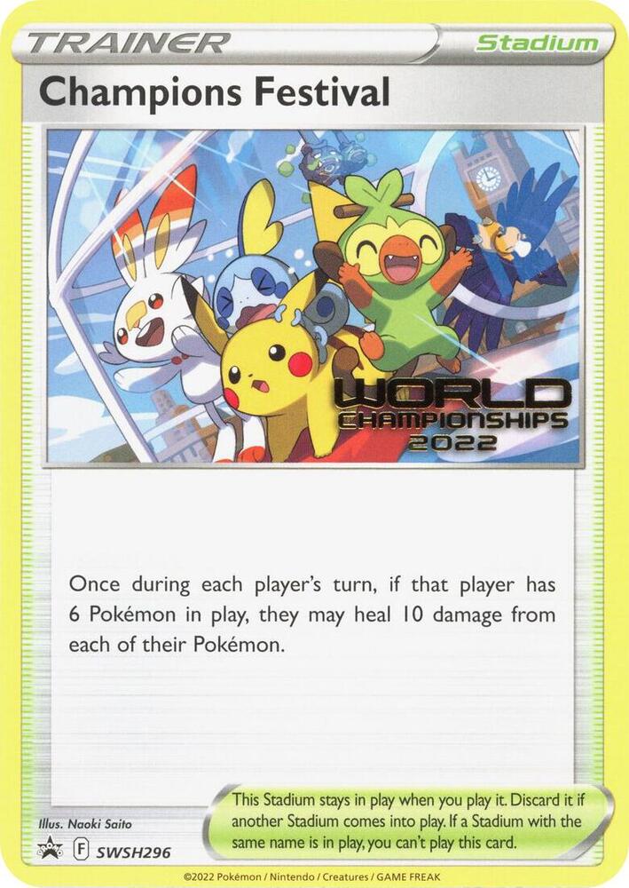Champions Festival - SWSH296 (World Championships 2022) (SWSH296) [SWSH: Sword & Shield Promo Cards]