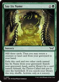 Say Its Name (197) [Duskmourn: House of Horror]