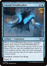 Cursed Windbreaker (47) [Duskmourn: House of Horror]