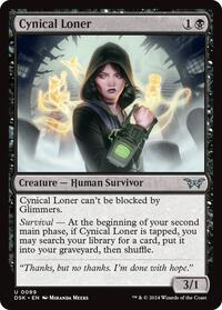 Cynical Loner (89) [Duskmourn: House of Horror]