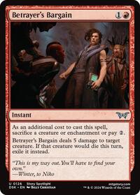 Betrayer's Bargain (126) [Duskmourn: House of Horror]