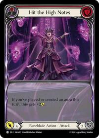 Hit the High Notes (Red) (ARA011) [Blitz Deck: Rosetta - Aurora]