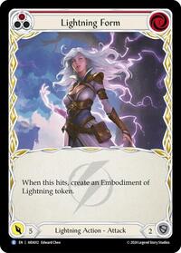 Lightning Form (Red) (ARA012) [Blitz Deck: Rosetta - Aurora]