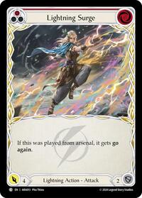 Lightning Surge (Red) (ARA013) [Blitz Deck: Rosetta - Aurora]