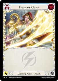 Heaven's Claws (Blue) (ARA020) [Blitz Deck: Rosetta - Aurora]