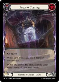Arcane Cussing (Red) (FLR012) [Blitz Deck: Rosetta - Florian]
