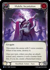 Malefic Incantation (Red) (FLR015) [Blitz Deck: Rosetta - Florian]