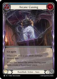 Arcane Cussing (Blue) (FLR024) [Blitz Deck: Rosetta - Florian]