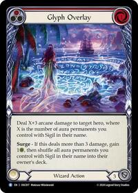 Glyph Overlay (Red) (OSC017) [Blitz Deck: Rosetta - Oscilio]