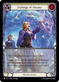 Etchings of Arcana (Yellow) (OSC021) [Blitz Deck: Rosetta - Oscilio]