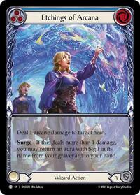 Etchings of Arcana (Blue) (OSC023) [Blitz Deck: Rosetta - Oscilio]