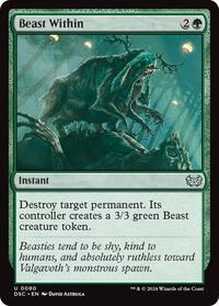 Beast Within (80) [Commander: Duskmourn: House of Horror]