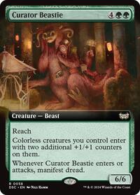 Curator Beastie (Extended Art) (58) [Commander: Duskmourn: House of Horror]
