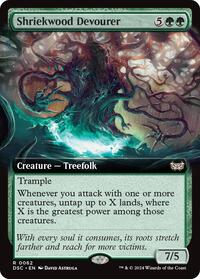 Shriekwood Devourer (Extended Art) (62) [Commander: Duskmourn: House of Horror]
