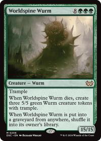 Worldspine Wurm (206) [Commander: Duskmourn: House of Horror]