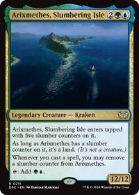 Arixmethes, Slumbering Isle (211) [Commander: Duskmourn: House of Horror]