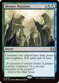 Biomass Mutation (214) [Commander: Duskmourn: House of Horror]