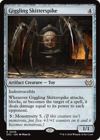 Giggling Skitterspike (39) [Commander: Duskmourn: House of Horror]