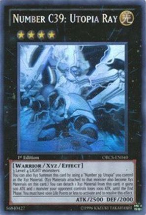 Number C39: Utopia Ray (Ghost Rare) (ORCS-EN040) - Order of Chaos 1st Edition