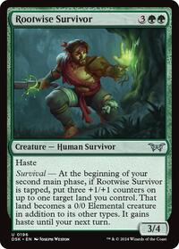 Rootwise Survivor (196) [Duskmourn: House of Horror]