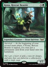 Kona, Rescue Beastie (0299) (299) [Duskmourn: House of Horror]