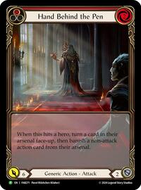 Hand Behind the Pen (Extended Art) - FAB271 (FAB271) [Flesh and Blood: Promo Cards]
