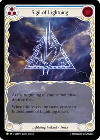 Sigil of Lightning (Extended Art) - LGS311 (LGS311) [Flesh and Blood: Promo Cards]