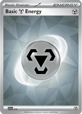 Basic Metal Energy 016  - Holofoil SVE Scarlet & Violet Energies - Common