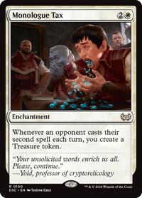 Monologue Tax (100) [Commander: Duskmourn: House of Horror]