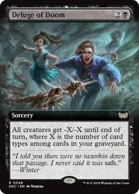 Deluge of Doom (Extended Art) (48) [Commander: Duskmourn: House of Horror]