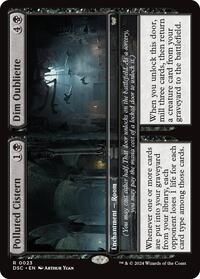 Polluted Cistern // Dim Oubliette (23) [Commander: Duskmourn: House of Horror]