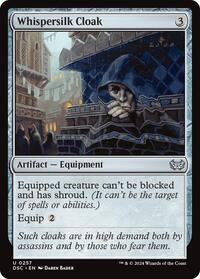 Whispersilk Cloak (257) [Commander: Duskmourn: House of Horror]