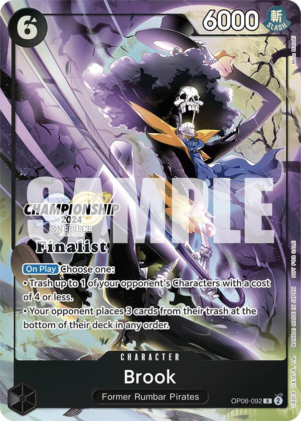 Brook (Championship 2024 Finalist Card Set) (OP06-092) [One Piece Promotion Cards]